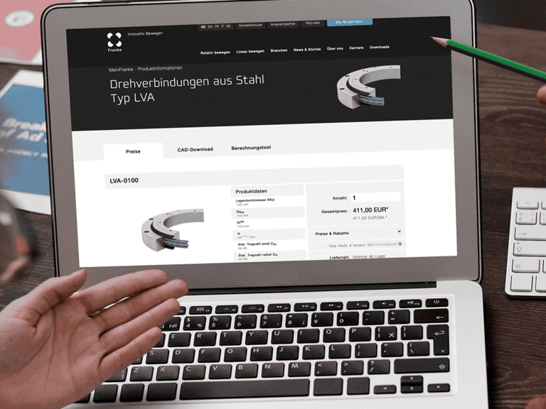 Franke Onlineshop für Wälzlager und Linearführungen