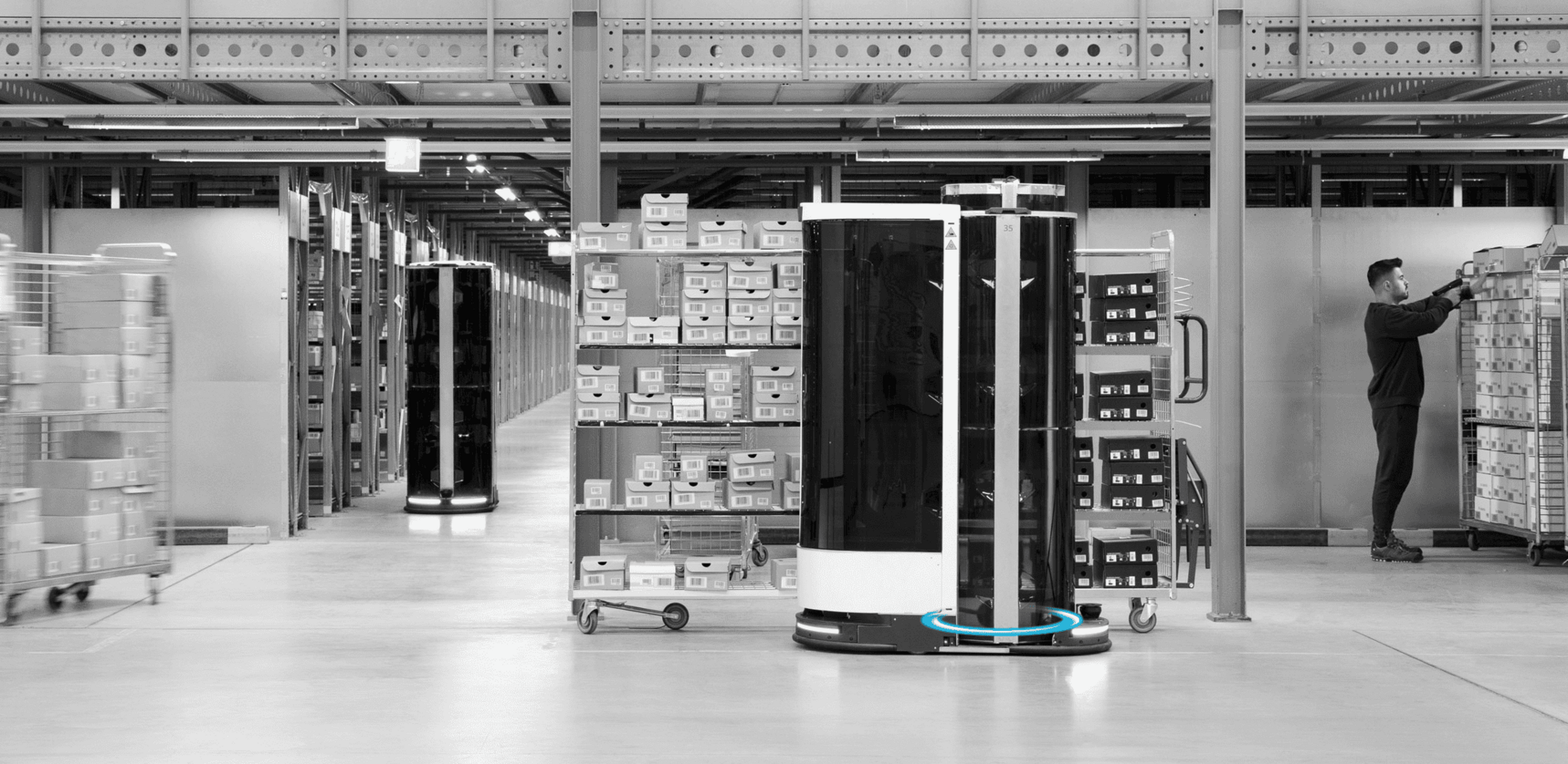 Robot de picking avec roulement