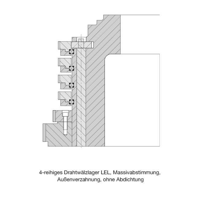 Konstruktionsbeispiel Wälzlager Typ LEL
