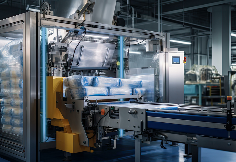 Franke Linearführung in einer Endverpackungsmaschine