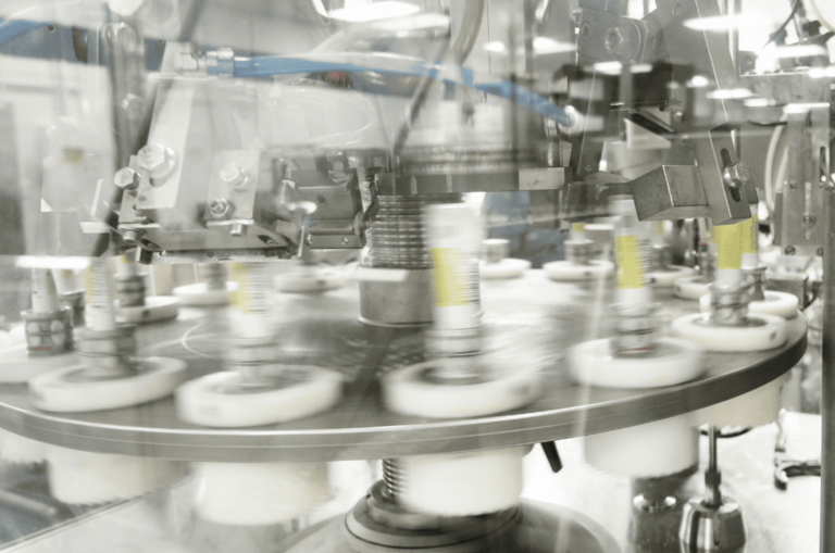 Wälzlager in Verpackungsmaschine von Tablettenröhrchen