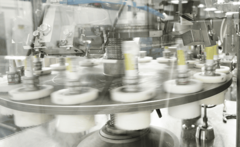 Bearing in a packaging machine for tablet tubes