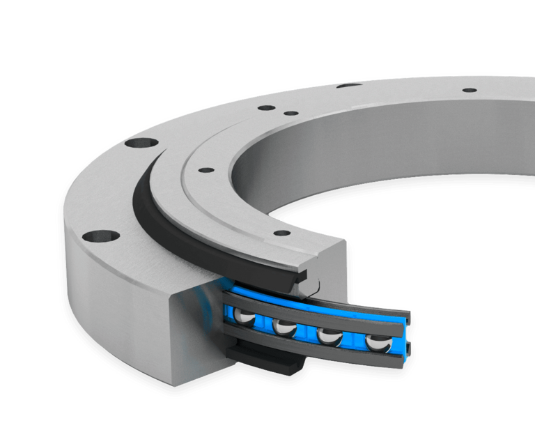Franke draaikrans uit de serie LVA voor compacte machines