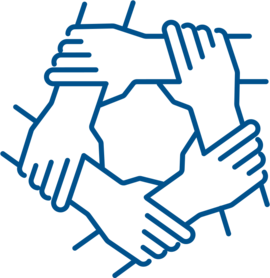 Symbol für Zusammenarbeit im Team
