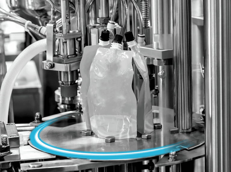 Franke Drehverbindung für eine Dosiereinheit in der Verpackungstechnik