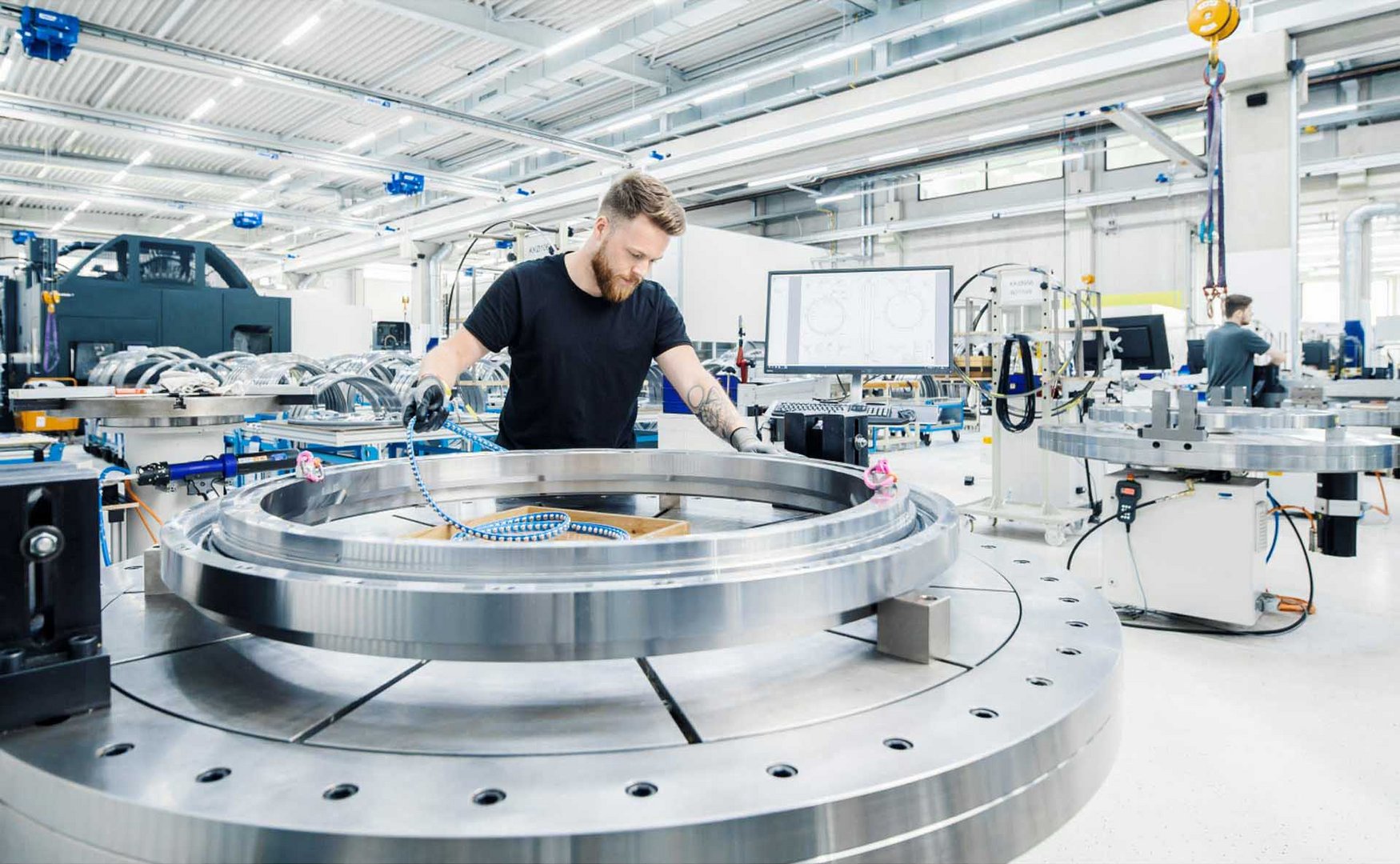 Produktion von Franke Kugellagern