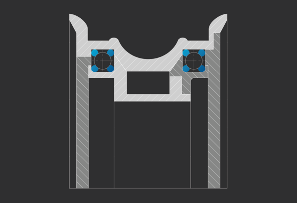 Exemple de construction : roulement Franke dans un véhicule concept