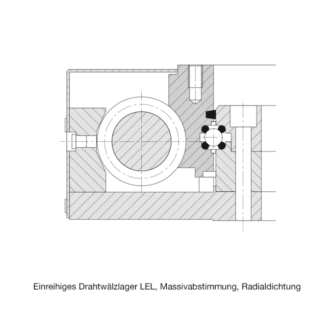 Konstruktionsbeispiel Wälzlager Typ LEL