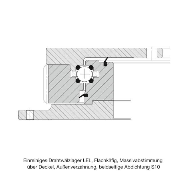 Konstruktionsbeispiel Wälzlager Typ LEL