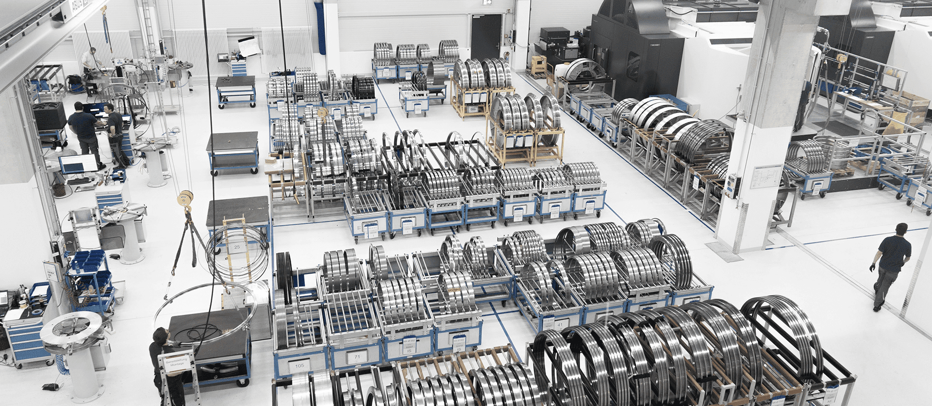 Together with the two DMC 125 FD duoBLOCK currently being completed by DMG MORI, Franke uses a total of eight machining centres from the machine tool manufacturer to machine its bearings