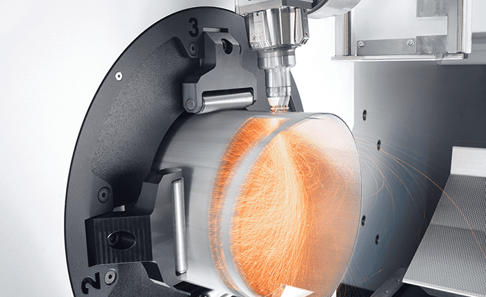 Laser Rohrschneidmaschine von TRUMPF mit Franke Wälzlager