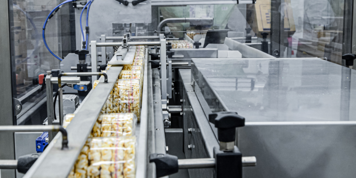 Verpackungsanlage für Reiswaffeln